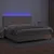 Produktbild 4 för Ramsäng med bäddmadrass & LED cappuccino 200x200 cm konstläder