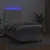 Produktbild 4 för Ramsäng med madrass & LED vit 90x190 cm konstläder