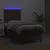 Produktbild 4 för Ramsäng med madrass & LED brun 100x200 cm konstläder