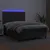 Produktbild 4 för Ramsäng med madrass & LED svart 140x190 cm konstläder