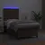 Produktbild 4 för Ramsäng med madrass & LED brun 100x200 cm konstläder