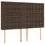 Produktbild 7 för Ramsäng med madrass & LED brun 140x200 cm konstläder