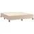 Produktbild 5 för Ramsäng med bäddmadrass & LED cappuccino 180x200 cm konstläder