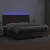 Produktbild 4 för Ramsäng med madrass & LED brun 200x200 cm konstläder