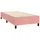 Ramsäng med madrass rosa & LED 100x200 cm sammet