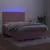 Produktbild 4 för Ramsäng med madrass rosa & LED 140x190 cm sammet