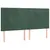 Produktbild 7 för Ramsäng med madrass & LED mörkgrön 160x200 cm sammet