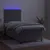 Produktbild 4 för Ramsäng med madrass & LED ljusgrå 80x200 cm sammet