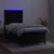 Produktbild 4 för Ramsäng med madrass & LED svart 100x200 cm sammet