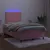 Produktbild 4 för Ramsäng med madrass rosa & LED 120x200 cm sammet