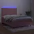 Produktbild 4 för Ramsäng med madrass rosa & LED 140x190 cm sammet