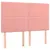 Produktbild 7 för Ramsäng med madrass rosa & LED 140x190 cm sammet