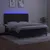 Produktbild 4 för Ramsäng med madrass & LED svart 160x200 cm sammet