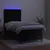 Produktbild 4 för Ramsäng med madrass & LED svart 90x200 cm sammet