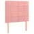 Produktbild 7 för Ramsäng med madrass rosa & LED 90x200 cm sammet