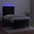 Produktbild 4 för Ramsäng med madrass & LED svart 100x200 cm sammet