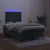 Produktbild 4 för Ramsäng med madrass & LED mörkgrön 120x200 cm sammet
