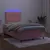 Produktbild 4 för Ramsäng med madrass rosa & LED 120x200 cm sammet
