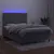 Produktbild 4 för Ramsäng med madrass & LED ljusgrå 140x190 cm sammet
