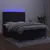 Produktbild 4 för Ramsäng med madrass & LED svart 140x190 cm sammet