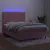 Produktbild 4 för Ramsäng med madrass rosa & LED 140x200 cm sammet