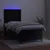 Produktbild 4 för Ramsäng med madrass & LED svart 100x200 cm sammet