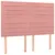 Produktbild 7 för Ramsäng med madrass rosa & LED 140x190 cm sammet