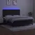 Produktbild 4 för Ramsäng med madrass & LED svart 180x200 cm sammet