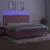 Produktbild 4 för Ramsäng med madrass rosa & LED 200x200 cm sammet