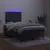 Produktbild 4 för Ramsäng med madrass & LED svart 120x200 cm sammet
