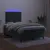 Produktbild 4 för Ramsäng med madrass & LED mörkgrön 120x200 cm sammet