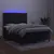 Produktbild 4 för Ramsäng med madrass & LED svart 140x190 cm sammet
