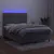Produktbild 4 för Ramsäng med madrass & LED ljusgrå 140x200 cm sammet