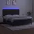 Produktbild 4 för Ramsäng med madrass & LED svart 180x200 cm sammet