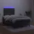 Produktbild 4 för Ramsäng med madrass & LED svart 120x200 cm sammet