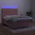 Produktbild 4 för Ramsäng med madrass rosa & LED 140x190 cm sammet