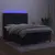 Produktbild 4 för Ramsäng med madrass & LED svart 140x200 cm sammet