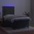 Produktbild 4 för Ramsäng med madrass & LED mörkgrå 80x200 cm sammet