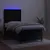Produktbild 4 för Ramsäng med madrass & LED svart 90x190 cm sammet