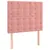 Produktbild 7 för Ramsäng med madrass rosa & LED 90x200 cm sammet