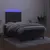 Produktbild 4 för Ramsäng med madrass & LED svart 120x200 cm sammet