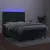 Produktbild 4 för Ramsäng med madrass & LED mörkgrön 140x190 cm sammet
