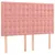Produktbild 7 för Ramsäng med madrass rosa & LED 140x190 cm sammet
