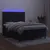 Produktbild 4 för Ramsäng med madrass & LED svart 140x200 cm sammet