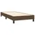 Produktbild 4 för Ramsäng med madrass mörkbrun 90x190 cm tyg