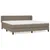 Produktbild 2 för Ramsäng med madrass taupe 200x200 cm tyg