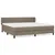 Produktbild 2 för Ramsäng med madrass taupe 200x200 cm tyg