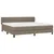 Produktbild 3 för Ramsäng med madrass taupe 200x200 cm tyg