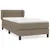 Produktbild 2 för Ramsäng med madrass taupe 90x200 cm tyg