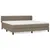 Produktbild 2 för Ramsäng med madrass taupe 200x200 cm tyg